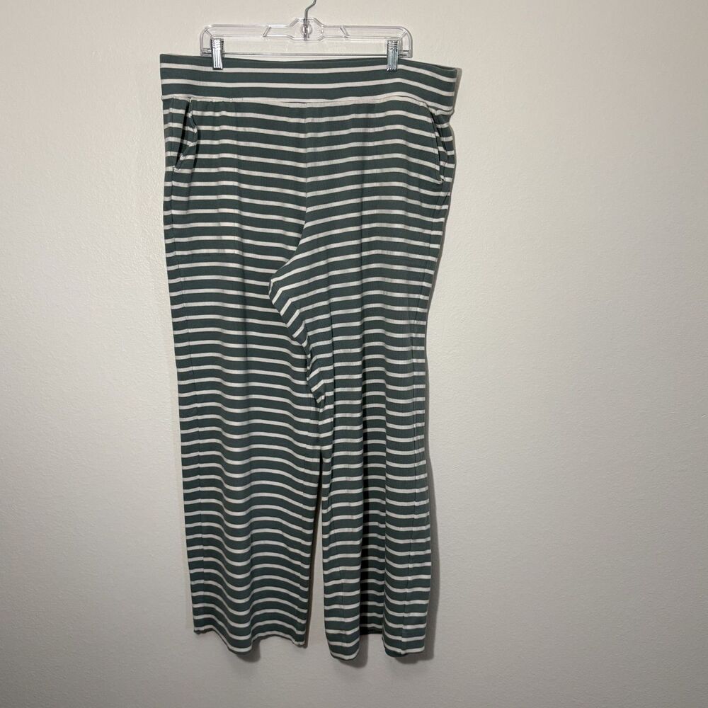 Pact Organic Cotton Striped Lounge Pant XXL Green